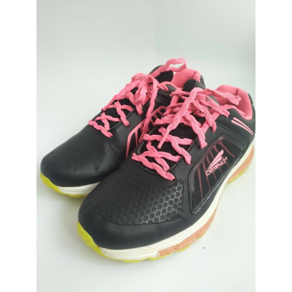 Catapult Women's Sneakers Size 7.5 Black & Pink Comfort Shoe